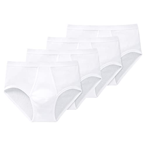 Schiesser Original Classics Doppelripp Sportslip mit Eingriff - 005052-4er Spar-Pack (4 Weiß) von Schiesser