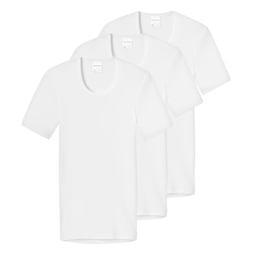 Schiesser - Original Classics Doppelripp - Unterhemd/Shirt Kurzarm - 3er Pack (14 Weiß) von Schiesser