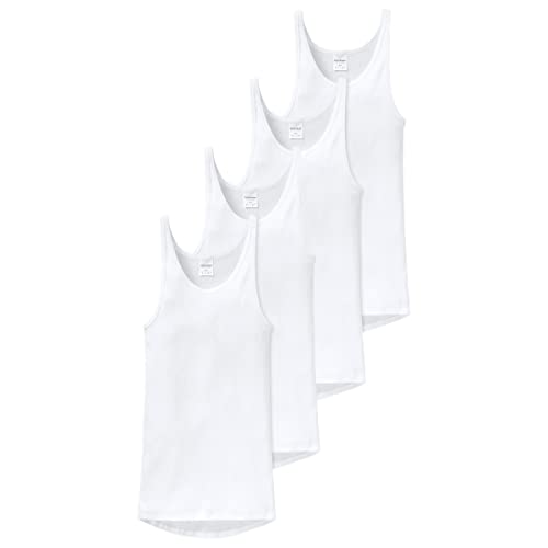 Schiesser Original Classics Doppelripp Unterhemd - 005051-4er Spar-Pack (9 Weiß) von Schiesser