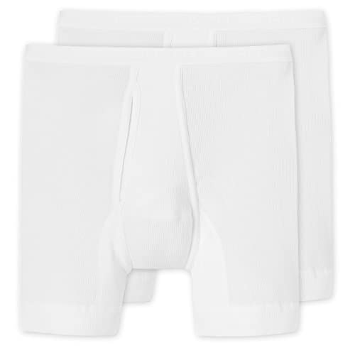 Schiesser Original Classics Doppelripp Unterhose kurz - 005048-2er Spar-Pack (5 Weiß) von Schiesser