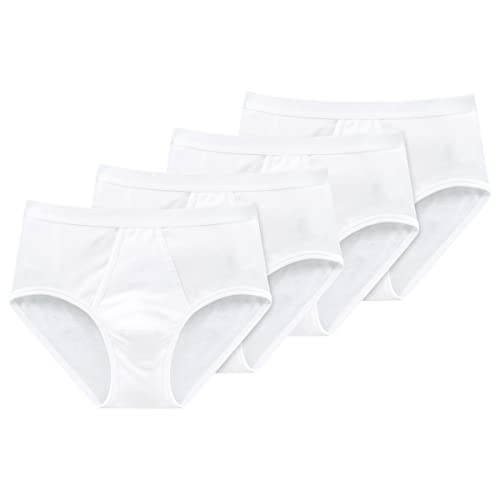 Schiesser Original Classics Feinripp Sportslip mit Eingriff - 005136-4er Spar-Pack (4 Weiß) von Schiesser