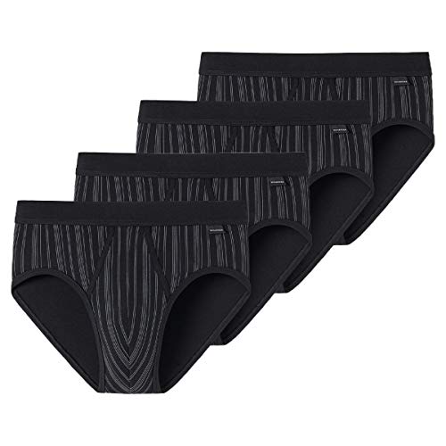 Schiesser - Original Classics Feinripp - Sportslip mit Eingriff - 172692-4er Pack (5 Schwarz) von Schiesser