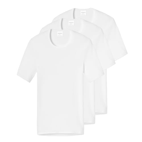 Schiesser - Original Classics Feinripp - Unterhemd/Shirt Kurzarm - 3er Pack (9 Weiß) von Schiesser