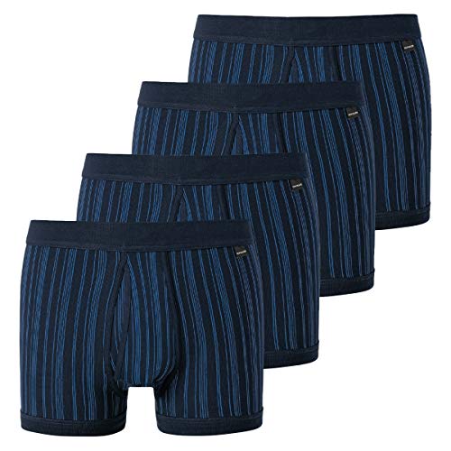 Schiesser - Original Classics Feinripp - Unterhose kurz mit Eingriff - 172695-4er Pack (10 Dunkelblau) von Schiesser