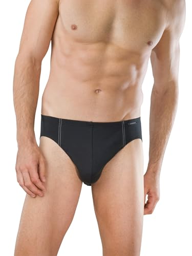 Schiesser Herren 3 Pack Mit Weichem Bund - Essentials Slip, Schwarz_205221, 5/ M EU von Schiesser
