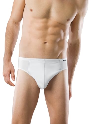 Schiesser Herren 3 Pack Mit Weichem Bund - Essentials Slip, Weiss_205221, 4/ S EU von Schiesser