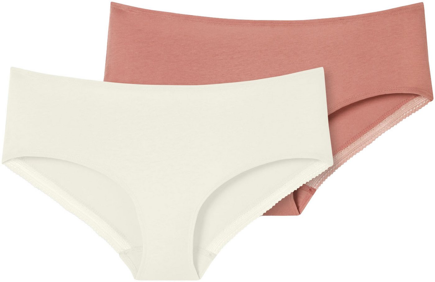 Schiesser Panty Cotton Lace (2er Pack) mit femininem Spitzenband am Bund von Schiesser