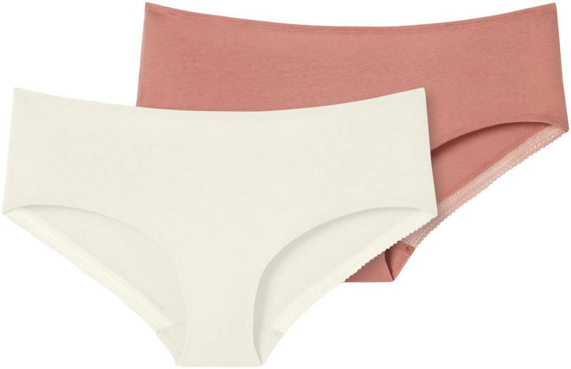 Schiesser Panty Cotton Lace (2er Pack) mit femininem Spitzenband am Bund von Schiesser