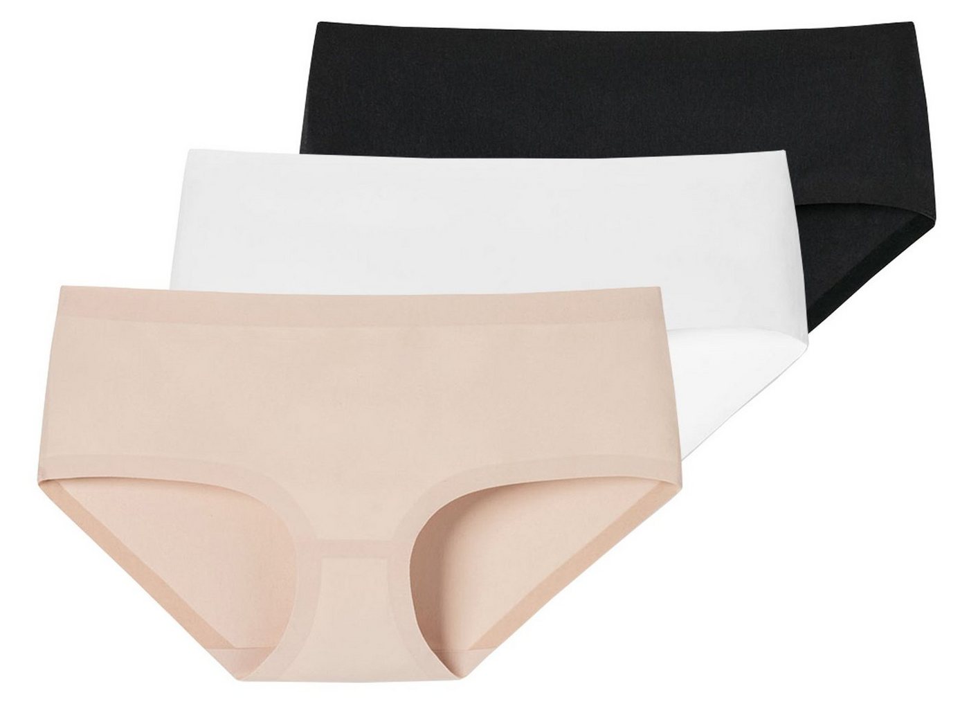 Schiesser Panty Damen Panty, 3er Pack - Invisible Cotton, Nahtlos von Schiesser