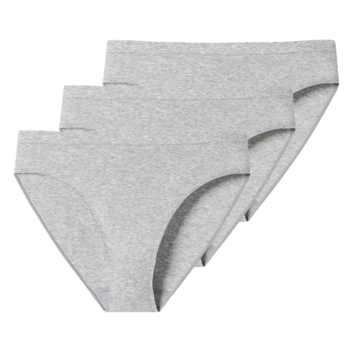Schiesser - Pure Rib - Rio Slip - 3er Pack (42 Grau Melange) von Schiesser