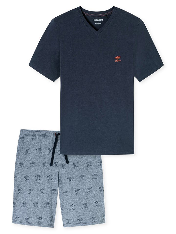 Schiesser Pyjama 95/5 Nightwear (2 tlg) schlafanzug schlafmode bequem von Schiesser
