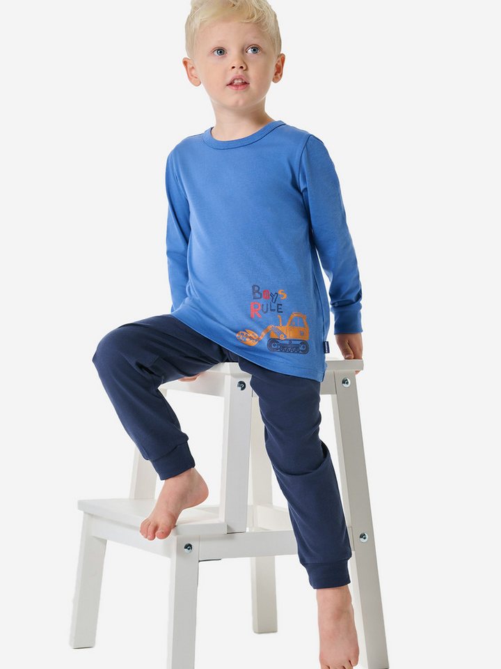Schiesser Pyjama Boys World (2 tlg) schlafanzug schlafmode bequem von Schiesser