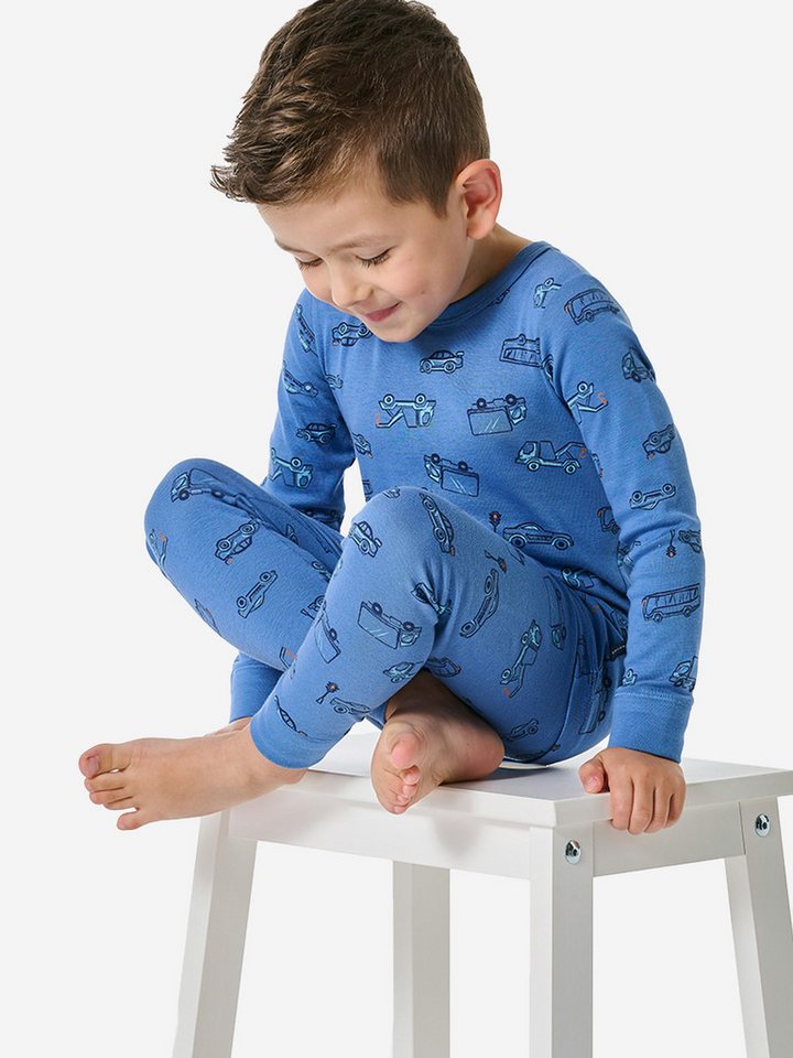 Schiesser Pyjama Boys World (2 tlg) schlafanzug schlafmode bequem von Schiesser