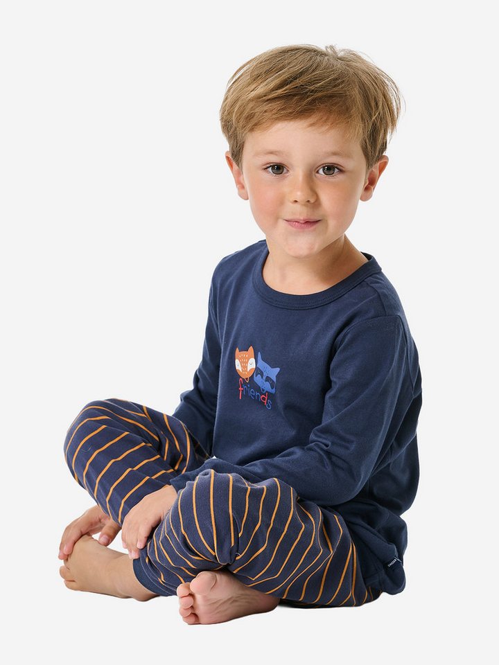Schiesser Pyjama Boys World (2 tlg) schlafanzug schlafmode bequem von Schiesser