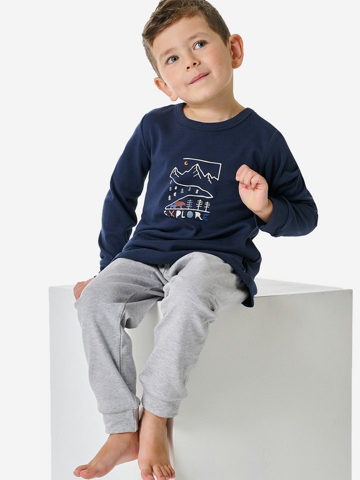 Schiesser Pyjama Boys World (2 tlg) schlafanzug schlafmode bequem von Schiesser