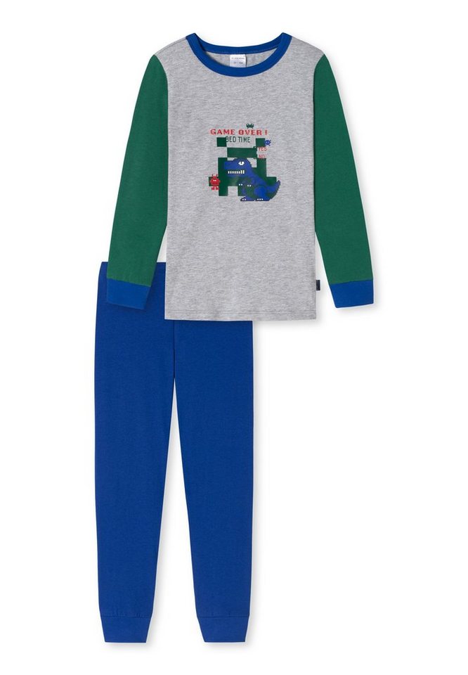 Schiesser Pyjama Boys World Organic Cotton (Set, 2 tlg) Schlafanzug Langarm - Baumwolle - von Schiesser