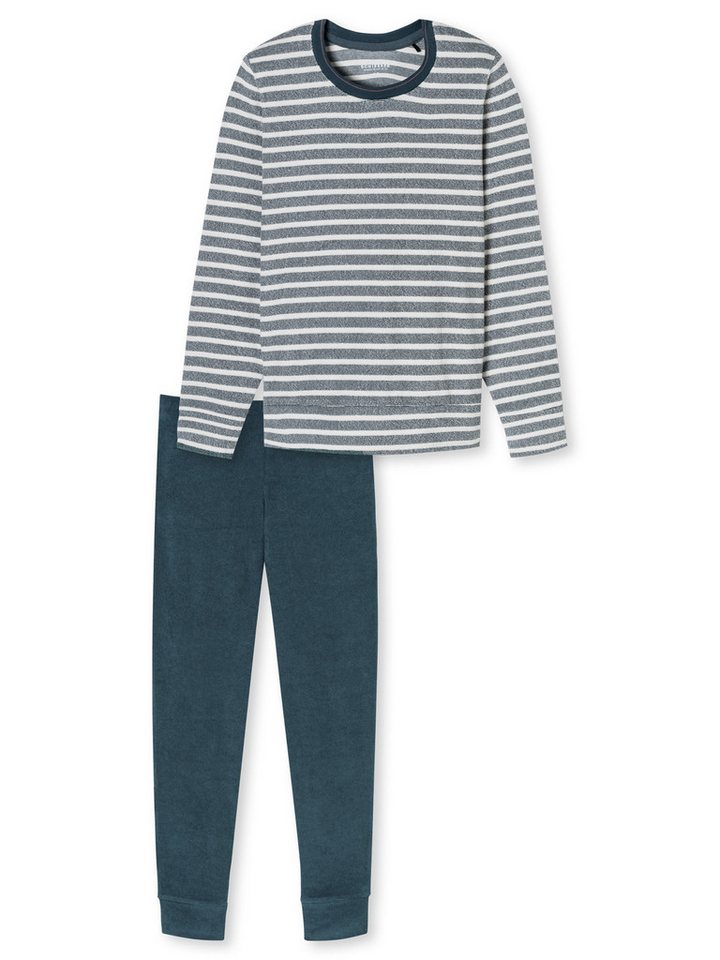 Schiesser Pyjama Casual Essentials (2 tlg) schlafanzug schlafmode bequem von Schiesser