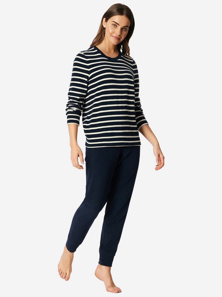 Schiesser Pyjama Casual Essentials (2 tlg) schlafanzug schlafmode bequem von Schiesser