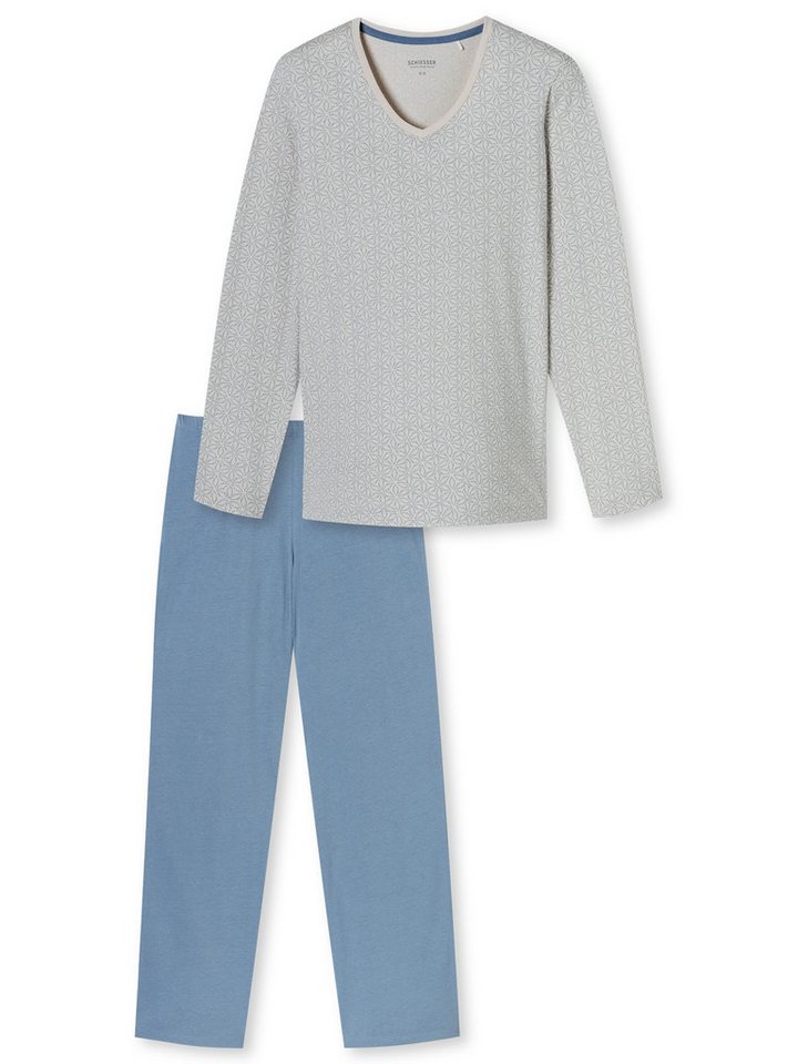 Schiesser Pyjama Comfort Essentials (2 tlg) schlafanzug schlafmode bequem von Schiesser