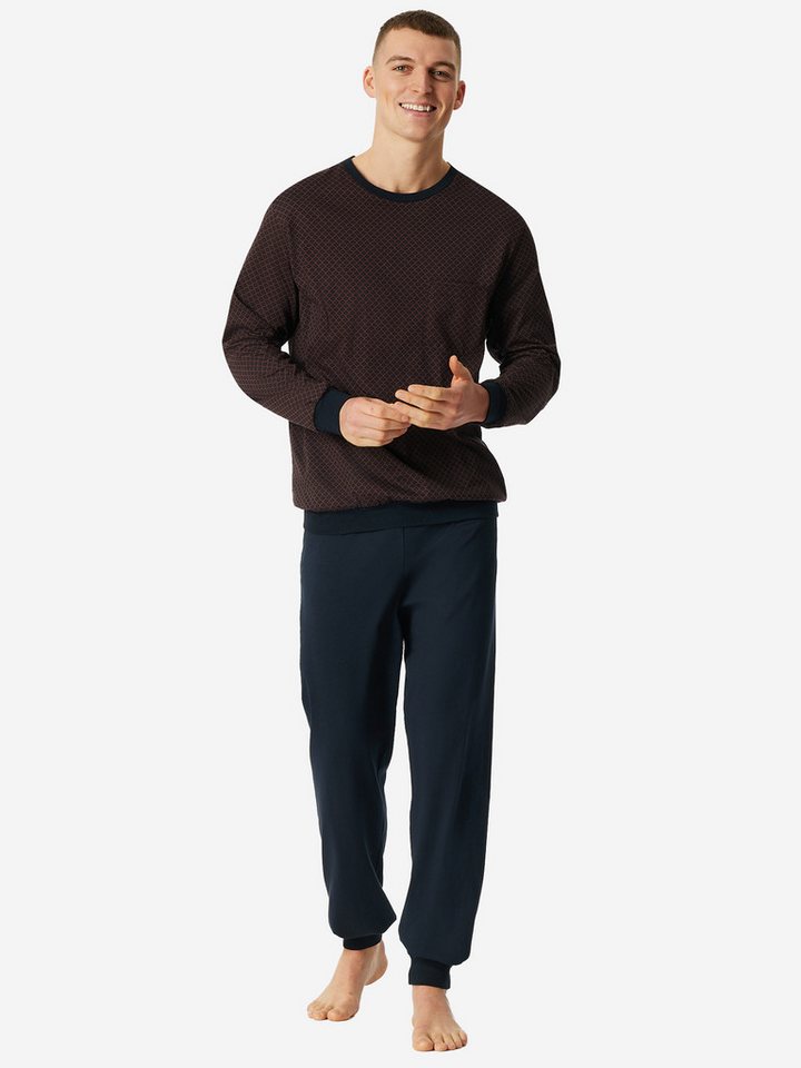 Schiesser Pyjama Comfort Essentials (2 tlg) schlafanzug schlafmode bequem von Schiesser