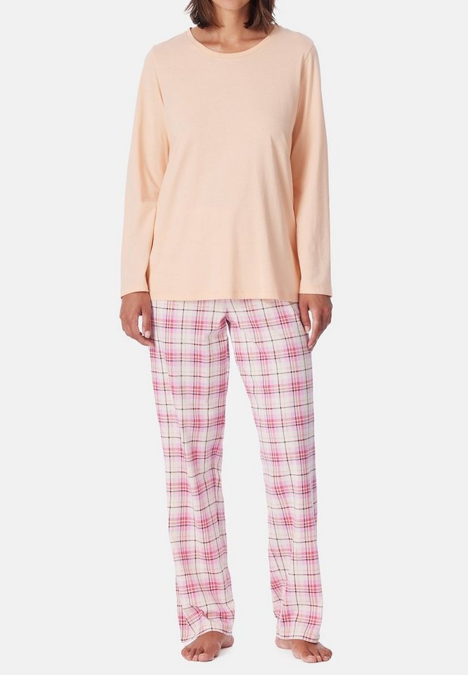 Schiesser Pyjama Comfort Essentials (Set, 2 tlg) Schlafanzug - Baumwolle - Atmungsaktiv von Schiesser