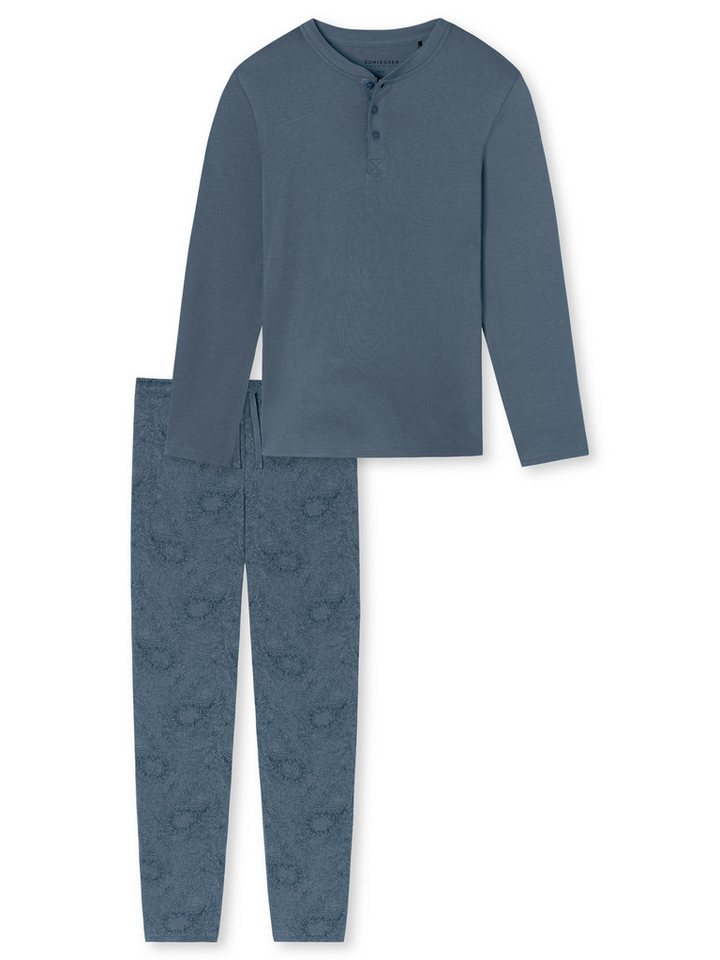 Schiesser Pyjama Fine Interlock (2 tlg) schlafanzug schlafmode bequem von Schiesser