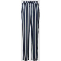Schiesser Pyjama-Hose aus Viskose mit Streifenmuster in Dunkelblau, Größe 36 von Schiesser