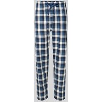 Schiesser Pyjama-Hose mit Eingrifftaschen in Blau, Größe 48 von Schiesser
