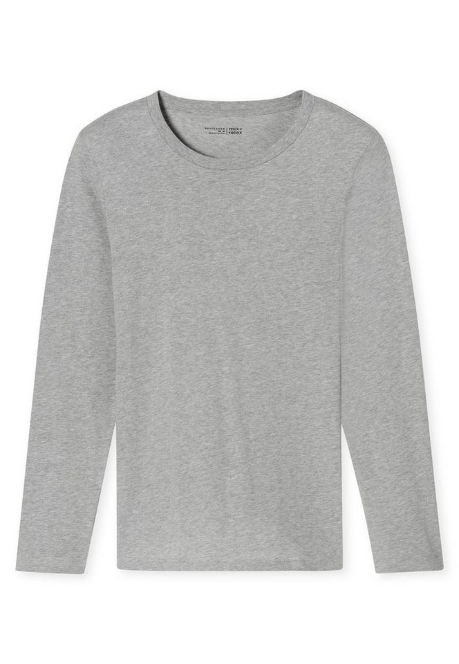 Schiesser Schlafanzug Langarmshirt Rundhals von Schiesser
