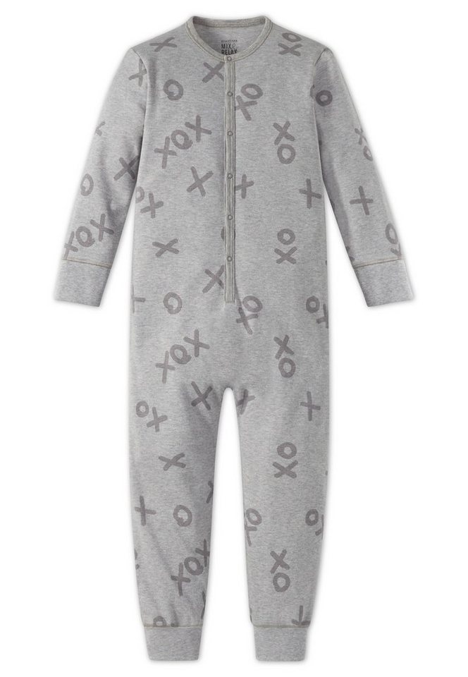 Schiesser Schlafanzug Mix & Relax (Set, Set) Jungen oder Mädchen Schlafanzug lang, Overall unisex, Interlock von Schiesser