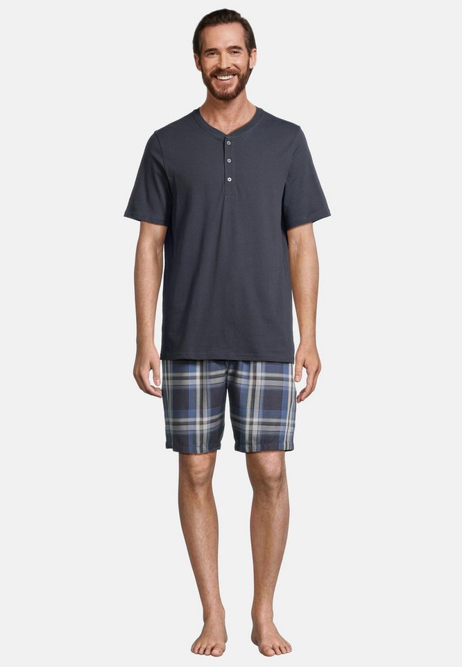 Schiesser Pyjama Night & Home (Set, 2 tlg) Schlafanzug - Baumwolle - Atmungsaktiv - Hose mit seitlichen Taschen von Schiesser