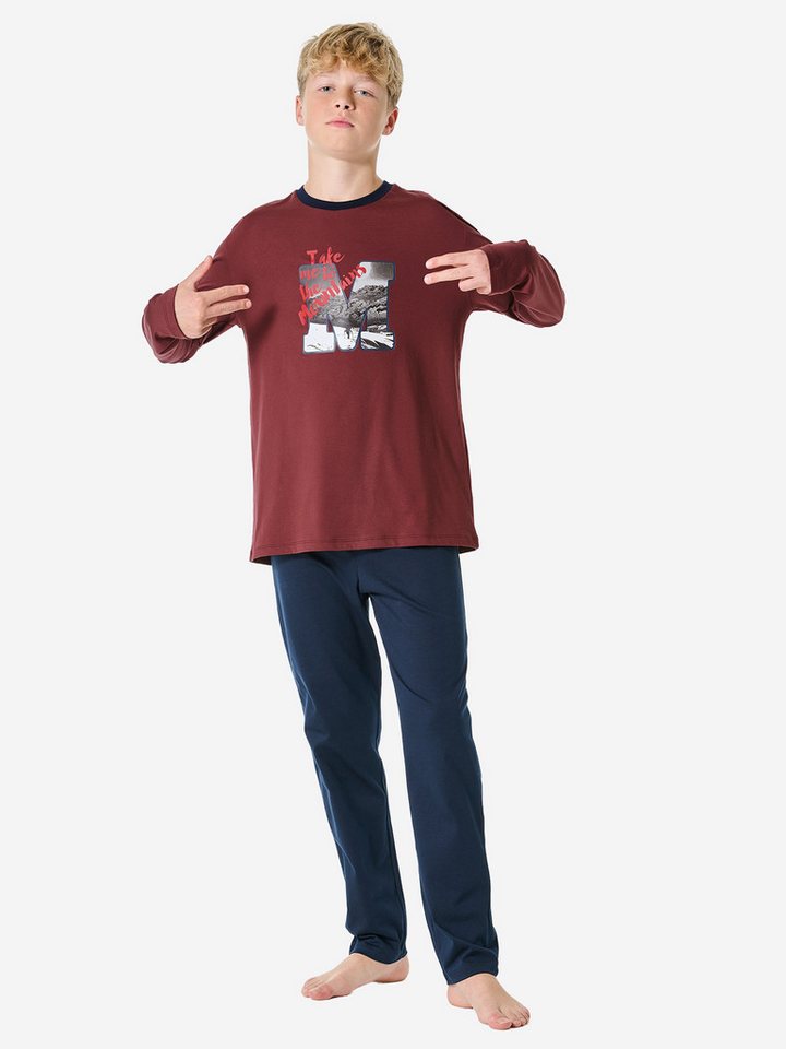 Schiesser Pyjama Nightwear (2 tlg) schlafanzug schlafmode bequem von Schiesser