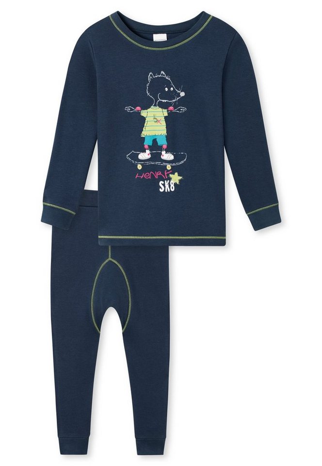 Schiesser Schlafanzug Rat Henry (Set, Set) Jungen Schlafanzug lang, Interlock, 100% Baumwolle von Schiesser