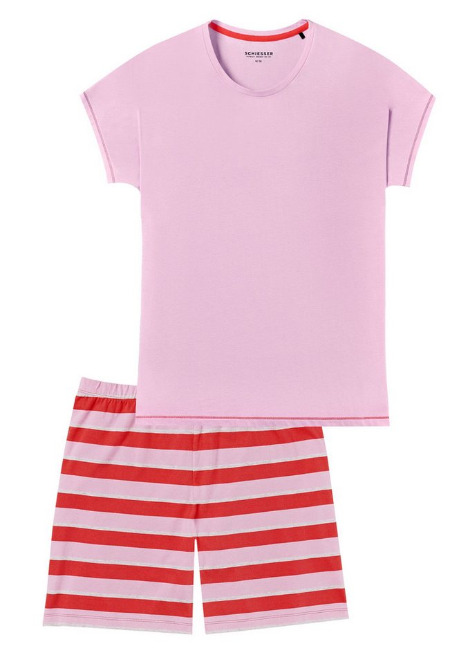 Schiesser Pyjama Schlafanzug kurz von Schiesser