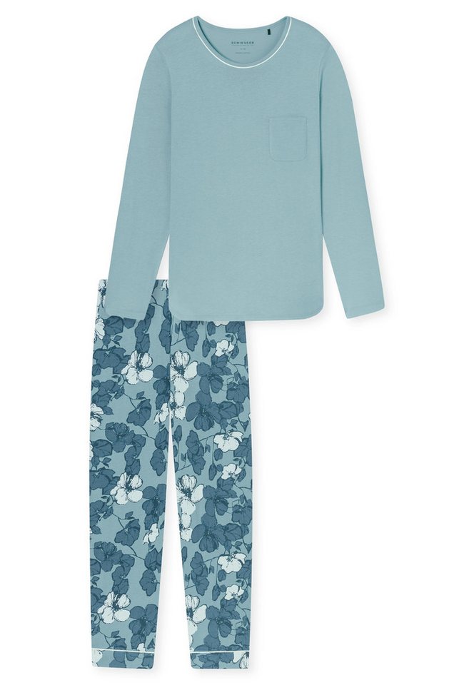 Schiesser Pyjama Schlafanzug lang von Schiesser