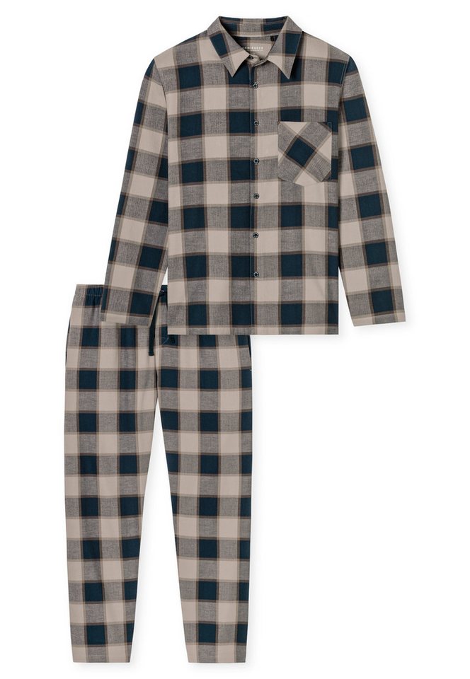 Schiesser Pyjama Schlafanzug lang von Schiesser