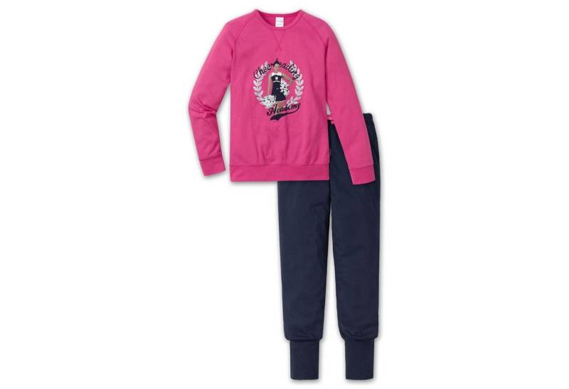 Schiesser Schlafanzug Schools Out (Set, Set) Mädchen Schlafanzug, Langarm, 100% Baumwolle von Schiesser