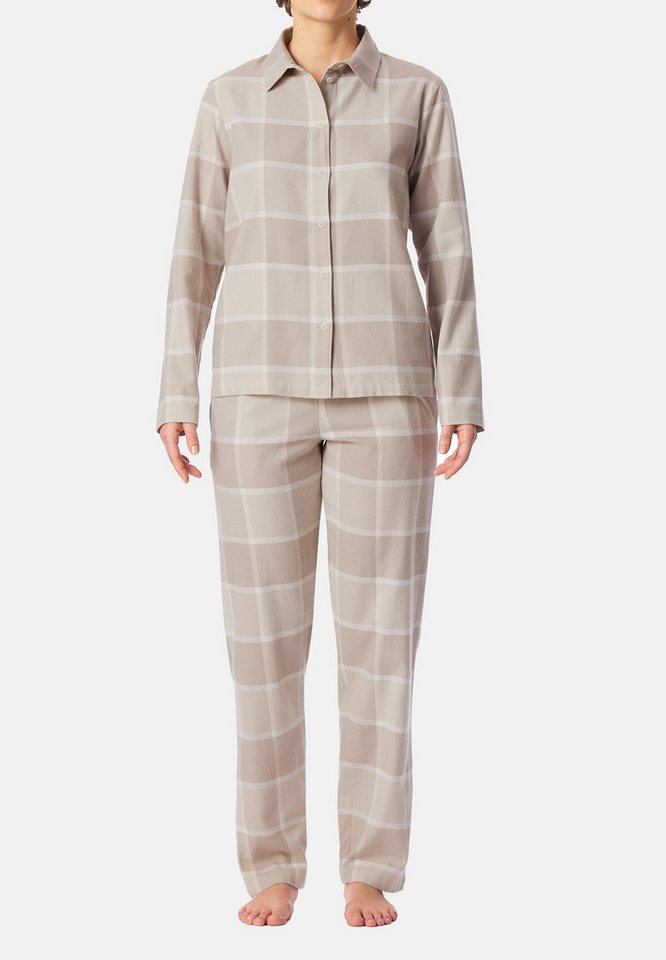 Schiesser Pyjama Selected Premium Warming (Set, 2 tlg) Schlafanzug - Baumwolle - Atmungsaktiv von Schiesser