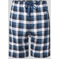 Schiesser Pyjama-Shorts mit Eingrifftaschen in Blau, Größe 52 von Schiesser