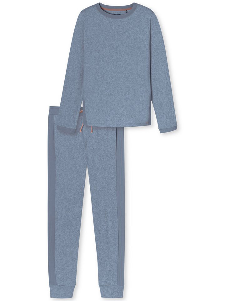 Schiesser Pyjama lang - Casual Nightwear (2 tlg) schlafanzug schlafmode bequem von Schiesser