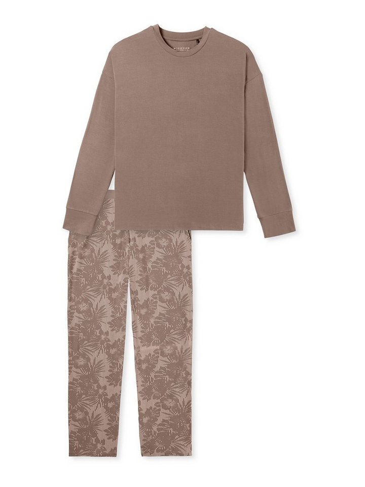 Schiesser Pyjama lang - Selected Premium (2 tlg) schlafanzug schlafmode bequem von Schiesser