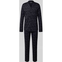 Schiesser Pyjama mit Strukturmuster in Anthrazit, Größe 50 Schiesser Pyjama mit Strukturmuster in Anthrazit, Größe 50 von Schiesser