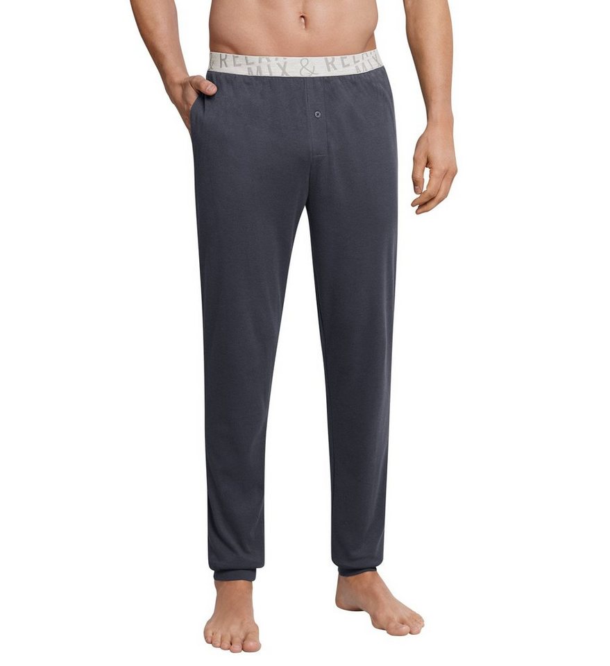 Schiesser Pyjamahose Mix & Relax (Set, 1-tlg., 1-teilig) Herren Homewearhose Schlafanzughose lang Baumwolle von Schiesser