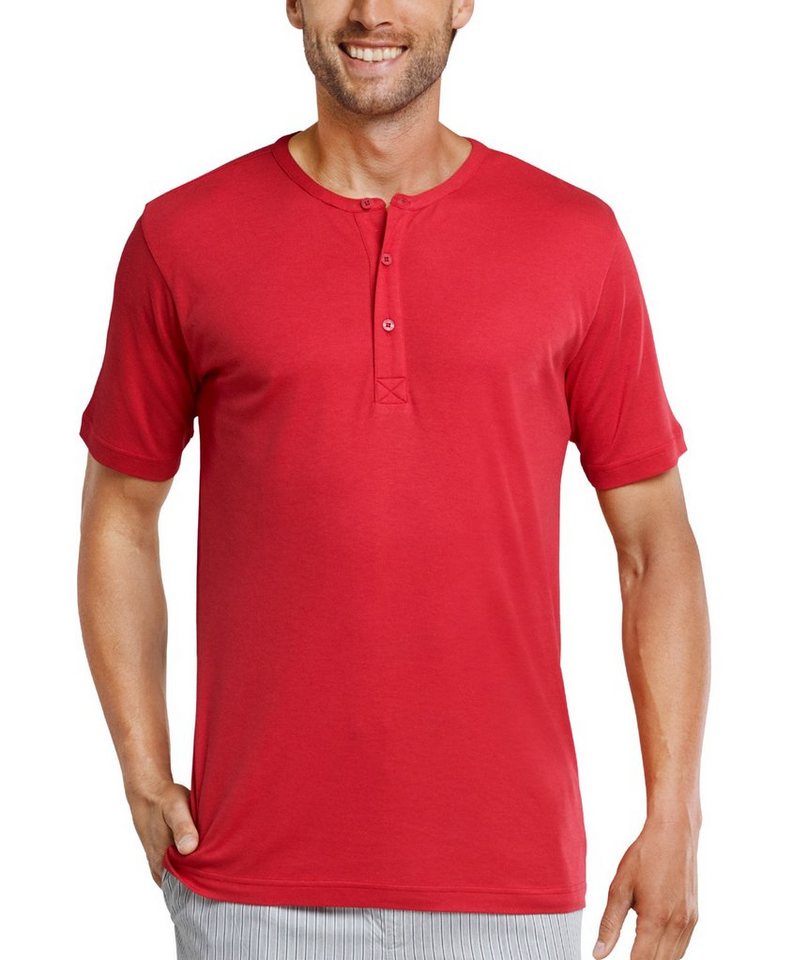 Schiesser Pyjamaoberteil Mix & Relax (Packung, 1-tlg., Set) Herren Pyjamaoberteil Schlafshirt Kurzarm Baumwolle von Schiesser