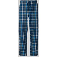 Schiesser Regular Fit Pyjama-Hose mit Tunnelzug in Blau, Größe 48 von Schiesser