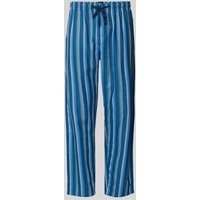 Schiesser Regular Fit Pyjama-Hose mit Tunnelzug in Royal, Größe 48 von Schiesser