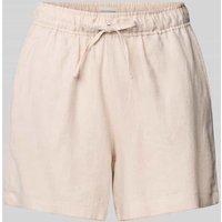 Schiesser Regular Fit Pyjama-Leinenshorts mit Tunnelzug in Offwhite, Größe 40 von Schiesser