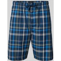 Schiesser Regular Fit Pyjama-Shorts mit elastischem Bund in Dunkelblau, Größe 50 von Schiesser