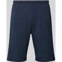 Schiesser Regular Fit Pyjama-Shorts mit elastischem Bund in Marine, Größe 48 von Schiesser