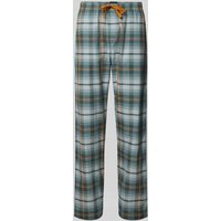 Schiesser Relaxed Fit Pyjama-Hose mit Tunnelzug in Aqua, Größe 50 von Schiesser
